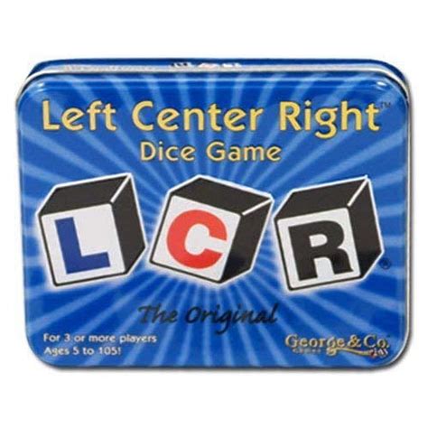 Original LCR Left Center Right Dice Game .